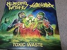 Municipal Waste Toxic Holocaust EX Green Splatter Vinyl Signed Landphil Cannabis