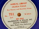 78 Ray Kinney  Hawaiian MAC GREGOR 751-752  E  Blue wax