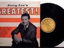 JERRY LEE LEWIS Jerry Lee's Greatest '61 Sun MONO very clean VG+