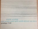 FOUR ALTOS phil woods, gene quill, sahib shihab, hal stein, PRESTIGE LP jazz