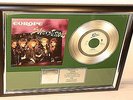 Europe, Superstitious, mit Cover, Platin Record, Schallplatte, Award, gold
