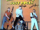 RESTLESS Why Don't You Just Rock LP UK 1982 ROCKABILLY • Signed Dutch ORGNL LP