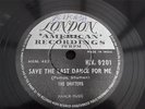 THE DRIFTERS SAVE THE LAST DANCE FOR ME RARE INDAIN 78 RPM RECORD