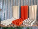 3x VINTAGE 70's DECOR RECORD RACKS Retro LP Vinyl Storage KARTEL ERA Funky
