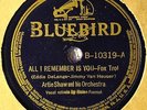 Artie Shaw Helen Forrest All I Remember is You 78 Female Vocal VG++ PlaysGreat B