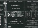THE CURE - CONCERT AND CURIOSITY (LIVE & ANOMALIES) - RARE CASSETTE TAPE ALBUM