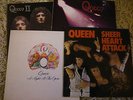 4 x QUEEN LP - 1, 2, SHEER HEART ATTACK & A NIGHT AT THE OPERA  prog glam rock