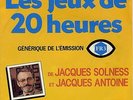 SP  TV Les jeux de 20 heures Jacques Solness Maitre Capello 1983