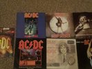 7x AC/DC single vinyls Inc Hard as a Rock yellow