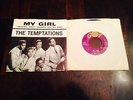 The Temptations 45 My Girl / Talkin' Bout Nobody But My Baby RARE Pic Sleeve P/S