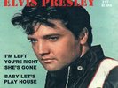 ELVIS PRESLEY=UK=MINT RUBY  RED VINYL=RARE NEW SUN 45=I'M LEFT SHE'S GONE=7