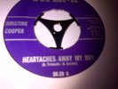 HEARTACHES AWAY MY BOY - CHRISTINE COOPER IMPORT RE ISSUE EX COND