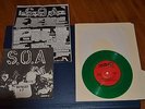 S. O. A.   -   NO POLICY   - EP  DISCHORD #2  early D.C. hardcore  GREEN VINYL