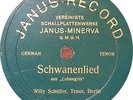 78 RPM - Willy Schüller - „Lohengrin“, Wagner - Schwanenlied - 1908