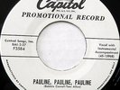 BOB ROUBIAN 45 Pauline, Pauline, Pauline CPAITOL Rockabilly WL Promo M- #CC163