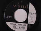 SHIRLEY & JESSIE: You Can't Fight Love / Ivory Tower 45 rare Soul