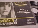 Jane Birkin Serge Gainsbourg 45 Je T'aime Moi Non Plus 69 annee Belgium Mono