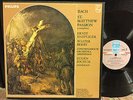 EUGEN JOCHUM/ERNST HAEFLIGER/WALTER BERRY: BACH ST. MATTHEW PASSION (1ST PRESS)