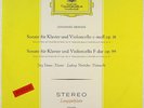 LUDWIG HOELSCHER DEMUS BRAHMS CELLO SONATAS DGG ED.1 RED STEREO SLPM 138012 NM