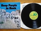 DEEP PURPLE IN ROCK LP 1970 UK HARVEST GRAMOPHONE A2B1 LAMINATED G&L SLEEVE nM