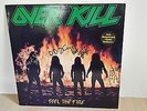 signed overkill feel the fire record ,near mint/mint cond.