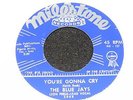 NEAR MINT 1961 45rpm DOO WOP Lover's Island THE BLUE JAYS Milestone Records NICE