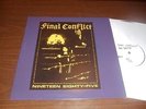 FINAL CONFLICT-Nineteen Eighty Five Demo LP TEST PRESSING rare hardcore punk