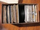 HUGE BOX OF ELVIS / BEATLES 45 RPM RECORDS AWEOME LOT