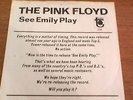 Pink Floyd, Promo release sleeve, See Emily Play, Tower # 356, M-
