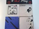 Rare U2 4 U2 Play 45's Record Set 1980's Irish Ireland Rock Band U -2 U.2 Bono