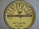 78 RPM WARREN SMITH-ROCK'N'ROLL RUBY/I'D RATHER BE SAFE THAN SORRY