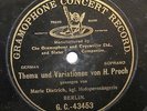German Soprano 78 RPM Marie DIETRICH Thema und Variationen von H. Proch GC 43453