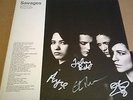 SAVAGES Silence Yourself FULLY SIGNED Clear Vinyl LP  *NEW/ UNPLAYED*