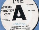 LAURIE JOHNSON ORCH.-THEME FROM THE AVENGERS/MINOR BOSSA NOVA-UK PYE PROMO