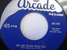 Rare Rocker THE SATELLITES One More Time bw Red & Yellow Polka Dots 45 on Arcade