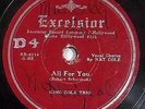 jazz vocal AUTOGRAPH 78 NAT KING COLE Excelsior signed autographed
