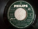 45T JUKE BOX JOHNNY HALLYDAY AUSSI DUR QUE DU BOIS / JE M'ACCROCHE A MON REVE