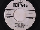 RED PRYSOCK: Harem Girl / Hide Away - 1962 45 (dj, xol) rare Soul