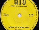 THE RULERS  DONT BE A RUDE BOY  UK ORIG  BACK TO BACK LATE SKA THRILLERS