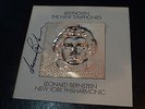 LEONARD BERNSTEIN BEETHOVEN THE NINE SYMPHONIES 8 LP BOX SET AUTOGRAPHED SIGNED