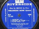 THELONIOUS MONK - 5 By Monk By 5 - Riverside 12-305 MONO DG - NM-