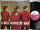 KINKS #3 A WELL RESPECTED MAN ORIGINAL FRENCH EDITION PYE VOGUE LABEL LP
