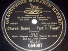 Huguet & Torres de Luna G&T GRAMOPHONE MONARCH ONE SIDED ETCHED Faust Gounod