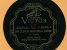 CARTER FAMILY Clinch Mountain Home on Victor 40058 Pre War Country 78 RPM E