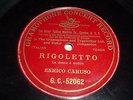 ENRICO CARUSO Rigoletto La Donna e Mobile 78 Gramophone Conc Rec GC-52062 S/Side