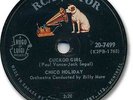 Super Rare 1959 CHICO HOLIDAY Rock'n Roll 78 RPM Record. Cuckoo Girl