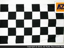 DRAPEAU À DAMIER NOIR ET BLANC 250x150cm - GRAND DRAPEAU COURSE AUTOMOBILE - FOR