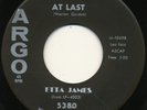 ETTA JAMES on Argo --AT LAST-- r&b soul ballad 45 | US ORIGINAL | LISTEN
