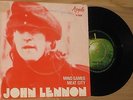 John Lennon - Mind Games / Meat City - 1973 RARE Sweden 45 w unique PS. BEATLES