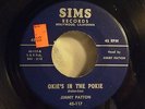 Rare rockabilly 45 JIMMY PATTON Okie's In The Pokie SIMS 117 Hear Both